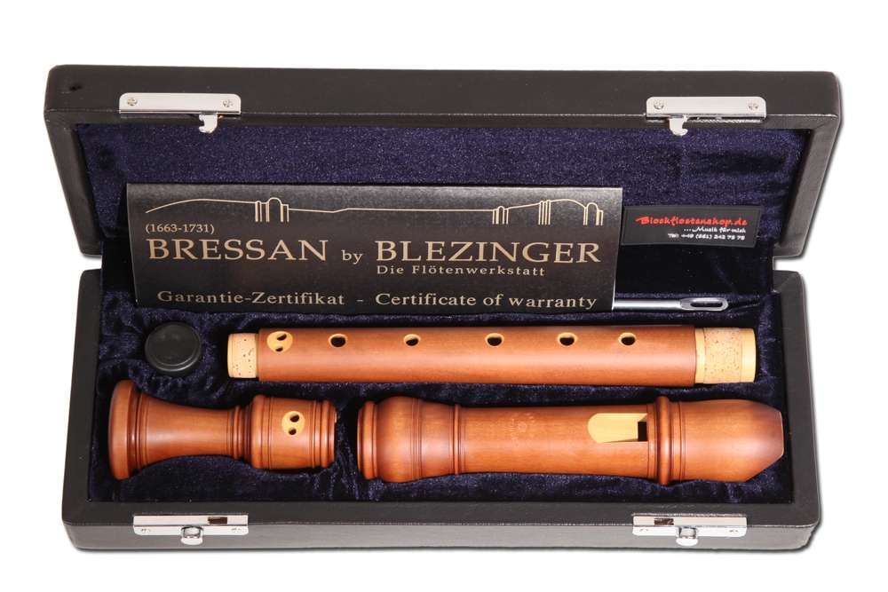 Bressan by Blezinger, alto in f', baroque double hole, 415 Hz, Brazilian boxwood stained