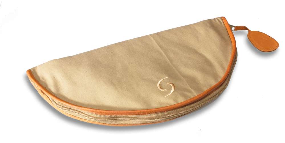 Mollenhauer, cotton bag with leather edging, tenor, 3 pieces