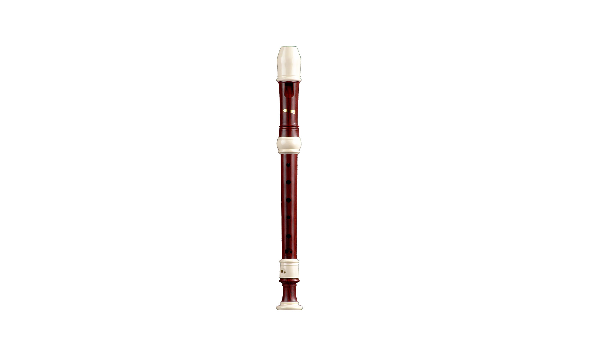 Woodnote Twin Color Black/Ivory Sopranino Recorder-Baroque fingering/2 pieces construction 